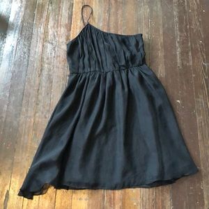Black one shoulder cocktail/formal dress
